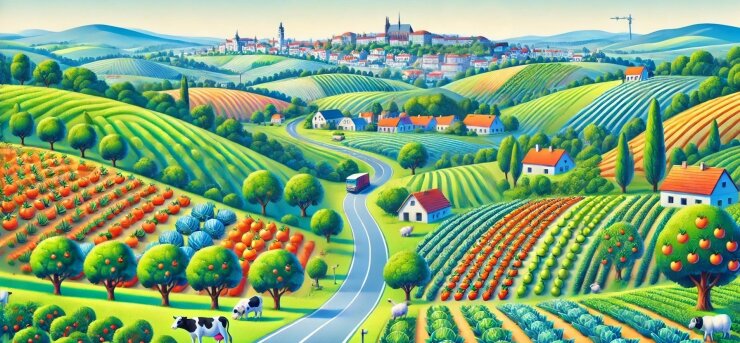 Analýzy potenciálu potravinové spolupráce na úrovni Brněnské metropolitní oblasti (2024)